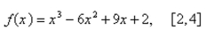 Find the local and absolute extreme values of the function on the given interval.