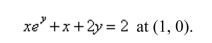 Find an equation of the tangent line to the curve