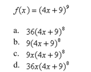 Find the derivative of the function.