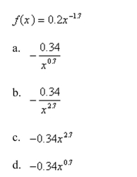 Find the derivative of the function.