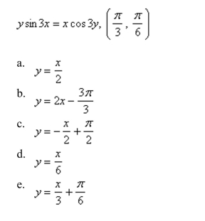 Use implicit differentiation to find an equation of the tangent line to the curve at the given point.