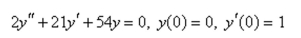 Solve the initial-value problem.