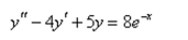 Solve the differential equation using the method of undetermined coefficients.