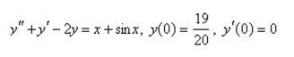 Solve the initial-value problem using the method of undetermined coefficients.