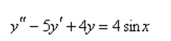 Solve the differential equation using the method of variation of parameters.