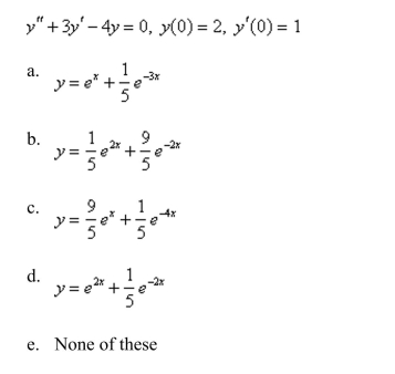 Solve the initial-value problem.