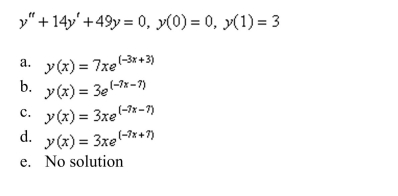 Solve the boundary-value problem, if possible.
