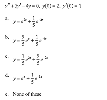 Solve the initial-value problem.