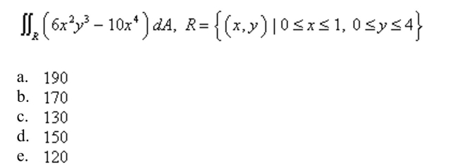 Calculate the double integral.