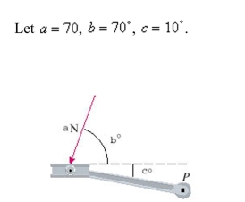 Find the magnitude of the torque about P correct to two decimal places.