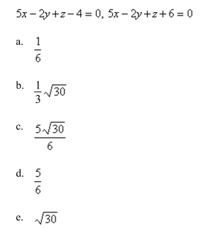 Find the distance between the planes.