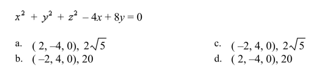 Find the center and the radius of the sphere that has the given equation.