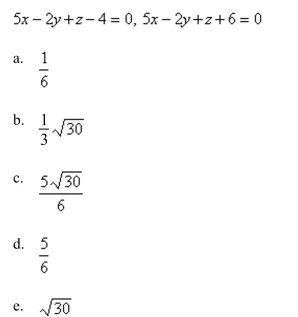 Find the distance between the planes.