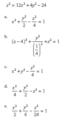 Reduce the equation to one of the standard forms.