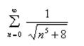 Test the series for convergence or divergence.