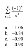 Find an approximation of the sum of the series accurate to two decimal places.