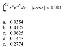 Use series to approximate the definite integral to within the indicated accuracy.