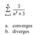 Determine whether the sequence convergent or divergent.