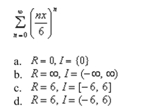 Find the radius of convergence and the interval of convergence of the power series.