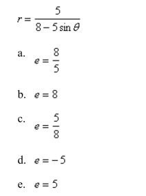 Find the eccentricity of the conic.