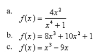 Which of the following graphs is neither even nor odd?