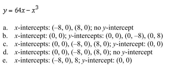 all intercepts:  <div style=padding-top: 35px> 