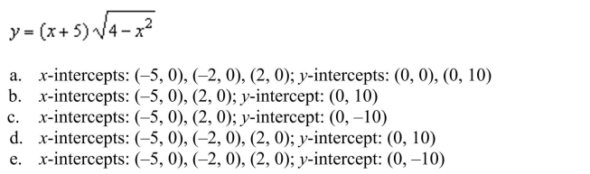 all intercepts:  <div style=padding-top: 35px> 
