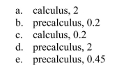 Decide whether the following problem can be solved using precalculus, or whether calculus is required. If the problem can be solved using precalculus, solve it. If the Problem seems to require calculus, use a graphical or numerical approach to estimate the Solution.
