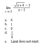the limit (if it exists).