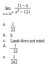 the limit (if it exists).