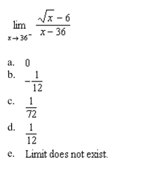 the limit (if it exists).