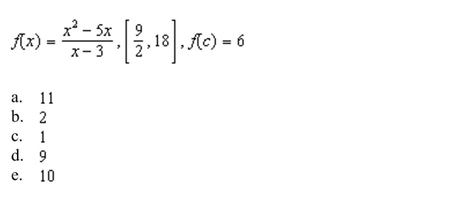 the value of c guaranteed by the Intermediate Value Theorem.