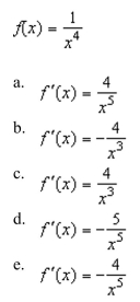 the derivative of the following function using the limiting process.
