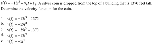 Suppose the position function for a free-falling object on a certain planet is given by