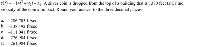 Suppose the position function for a free-falling object on a certain planet is given by