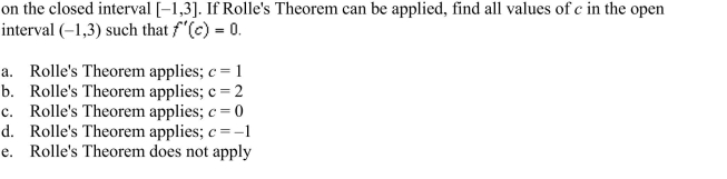 Determine whether Rolle's Theorem can be applied to the function