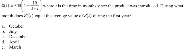 company introduces a new product for which the number of units sold S is