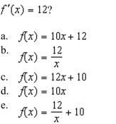 Which of the following functions passes through the point