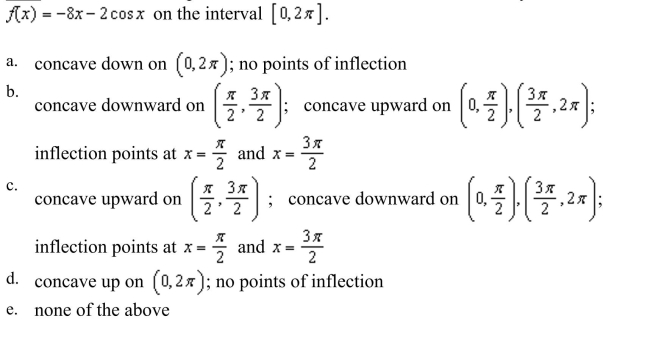 the points of inflection and discuss the concavity of the function