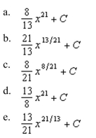 the indefinite integral