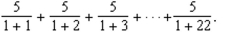 sigma notation to write the sum