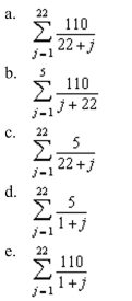 sigma notation to write the sum