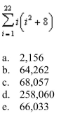 the properties of summation and Theorem 5.2 to evaluate the sum.