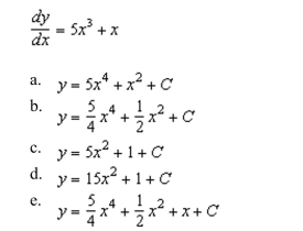 integration to find a general solution of the differential equation.