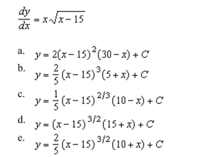 integration to find a general solution of the differential equation .
