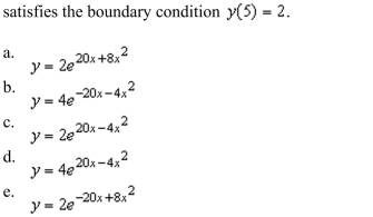 the particular solution of the differential equation