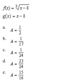 the area of the region bounded by the graphs of the algebraic functions.