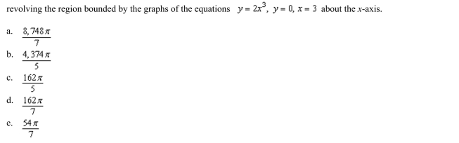 the disk or the shell method to find the volume of the solid generated by