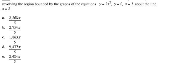 the disk or the shell method to find the volume of the solid generated by