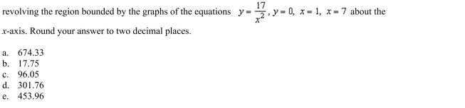 the disk or the shell method to find the volume of the solid generated by